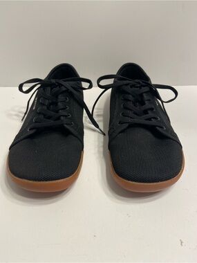 WHITIN Barefoot Shoes Black Knit Lace-Up Sneakers with Gum Sole Men’s size 10